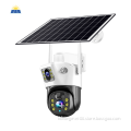 V380 4MP Dual Lens Solar-Powered PTZ CCTV Camera with WiFi and Two-Way Audio